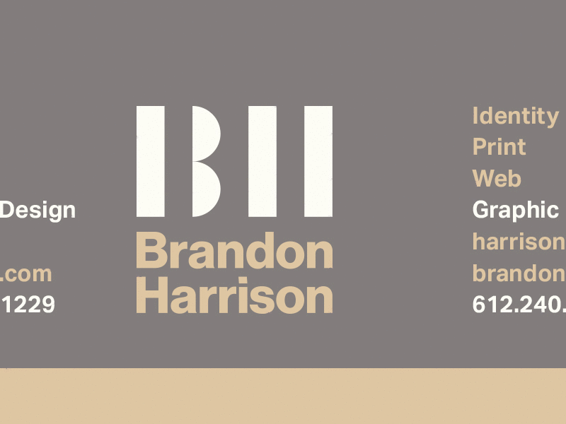 New Personal Identity branding business card circles lines logo minimal neue haas grotesk