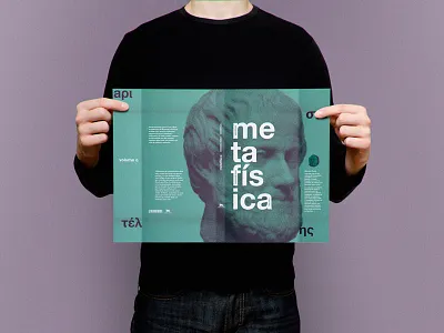 Book jacket - Metaphysics aristotle book book jacket cover metaphysics poster print redesign