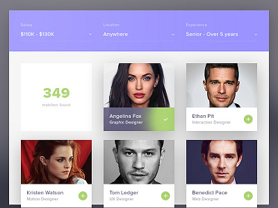 Day 050 - HR Widget connection designer experience filter hr location resources salary sort widget