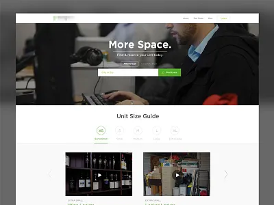 Storage Company WIP app clean flat ios8 iphone material mobile storage ui
