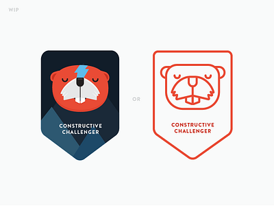 Badge Style badges beaver lines