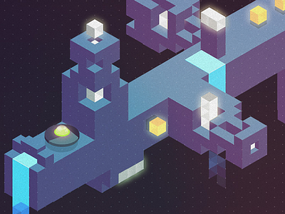 Isometric game assets 3d android assets blue cube dark game ios isometric