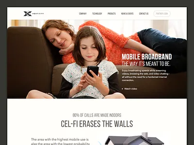 Nextivity landing page design hero landing marketing redesign ui website
