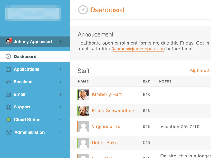 Web app | Sliding menu system app blue menu nav navigation sliding web app