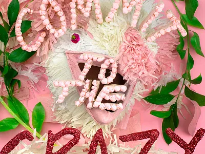 AIGA, Eye on Design, Day 1 designquote paper craft papercraft pink piñata sculpture