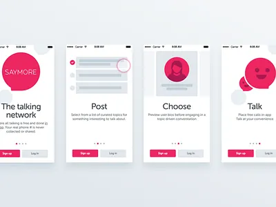 SayMore Onboarding call mobile onboarding sign up talk walkthrough welcome