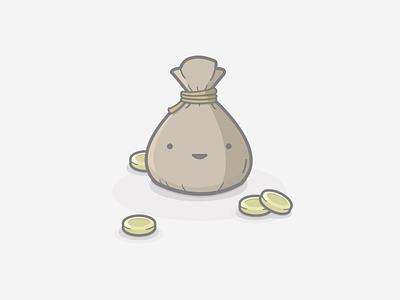 Collect Points app bag coin coins collect gumdrop gumdrop rewards illustration money points swag