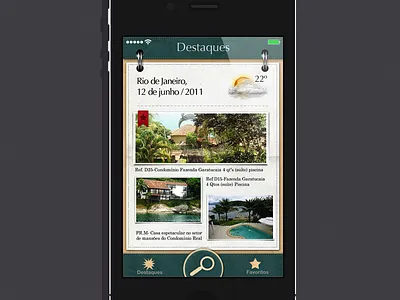 Back in time: Skeuomorphism app application house ios iphone skeuomorphism texture ui ux