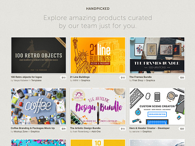 Handpicked is back! assets cm creative market creativemarket curated design handpicked products resources staff picks team picks tools