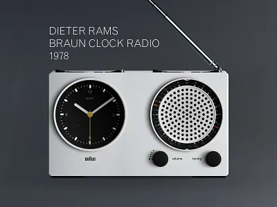 Dieter Rams Braun Clock 1978 braun clock design dieter dieter rams download free mockup radio rams ressources sketch