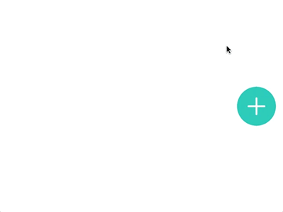 Expanding Button fab principle