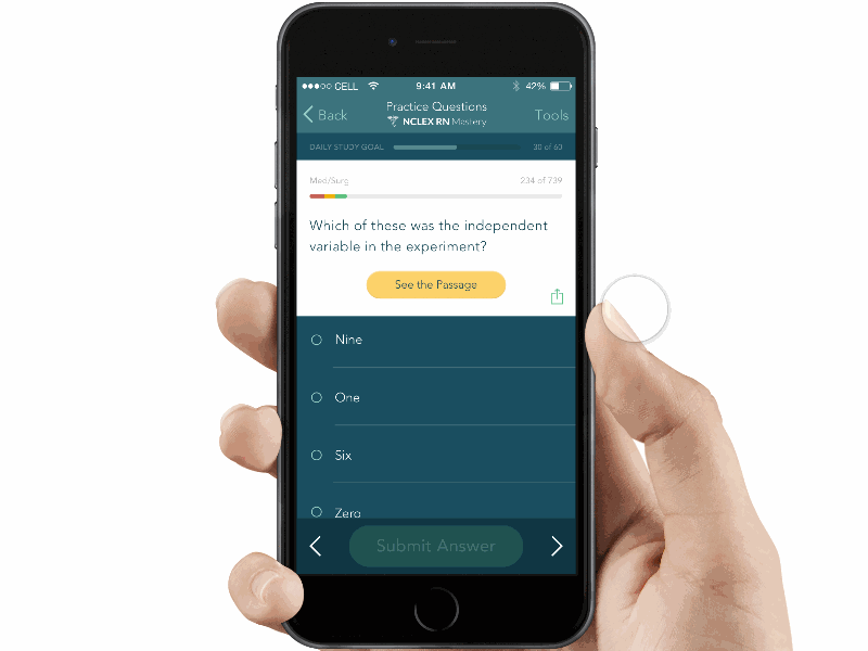 iPhone - Long Passage Reading animation design framerjs full screen gif ios iphone prototype reading ui ux
