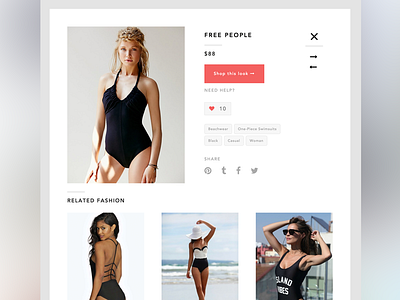 Detail page angular app ecommerce fashion gleam mobile sketch store ui ux wireframe