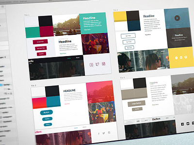 Landing Page Style Tiles landing page marketing site style tiles