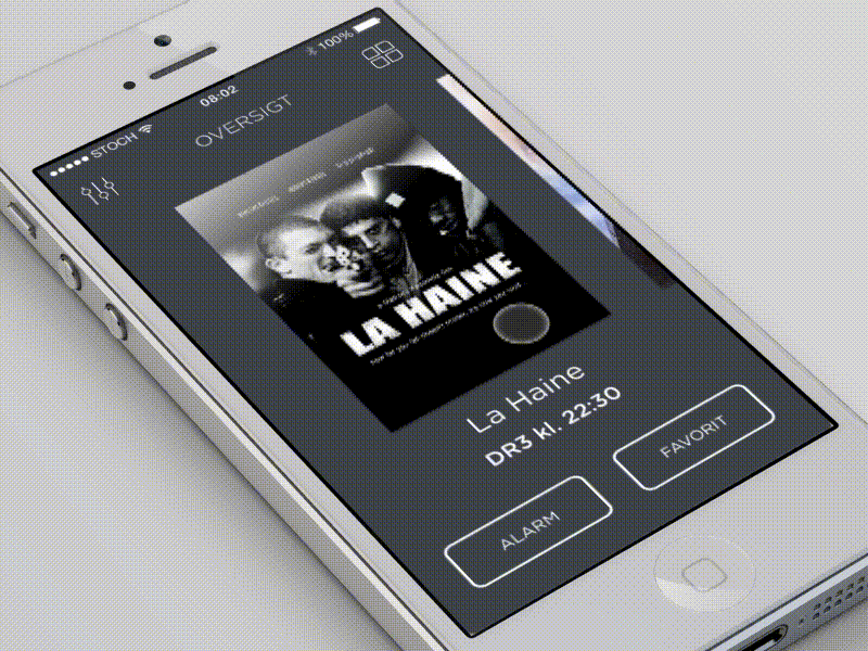Movies on TV animation app film gif ios principle tv ui