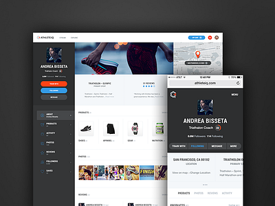 Sports App dark handsome mobile sports ui ux web app