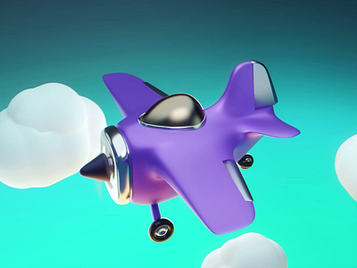 A little purple plane animation lesen plane