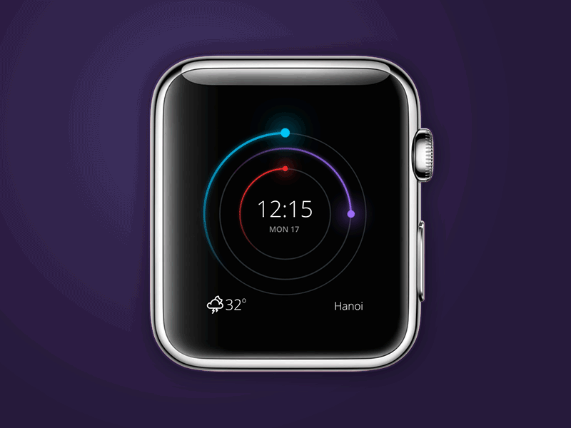 Apple Watch Clock theme concept apple watch clock concept hanoi ios time vietnam
