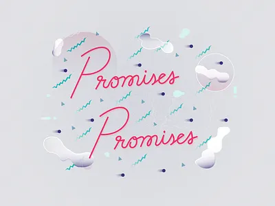 Promises Promises 80s handlettering type