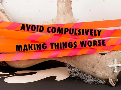 AIGA, Eye on Design, Day 3 designquote horse neon orange pink