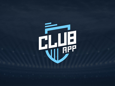 Club App Logo app badge club design football logo mobile shield soccer