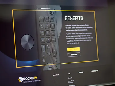 Banner for New Project banner black box illustration iptv vector yellow