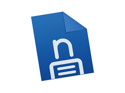 notate Icon for Mac, IOS document flat icon ios ipad iphone lock logo mac notate note yosemite