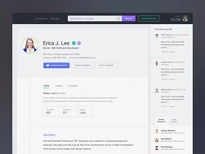 Resume Details Purchased application clean resume ui ux
