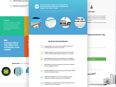 Around Seven. Online now freelance personal website