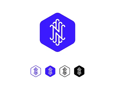 N Monogram - #1 branding hexa hexagram identity logo monogram n symmetric symmetry