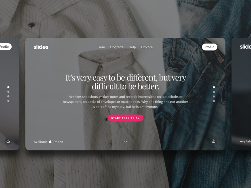 Slides Framework framework landing presentation slide slides ui ui kit