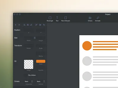 Principle Dark UI app dark osx principle redesign tool ui
