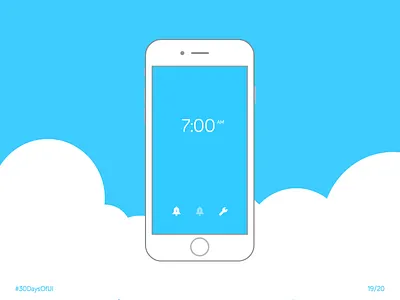 Alarm 30daysof 30daysofui alarm clock sketch ui