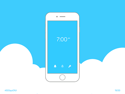 Alarm 30daysof 30daysofui alarm clock sketch ui