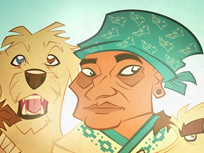 Abuelita abuelita bakuss bakusscircus character characterdesign circus desperadoz indian westernpunk