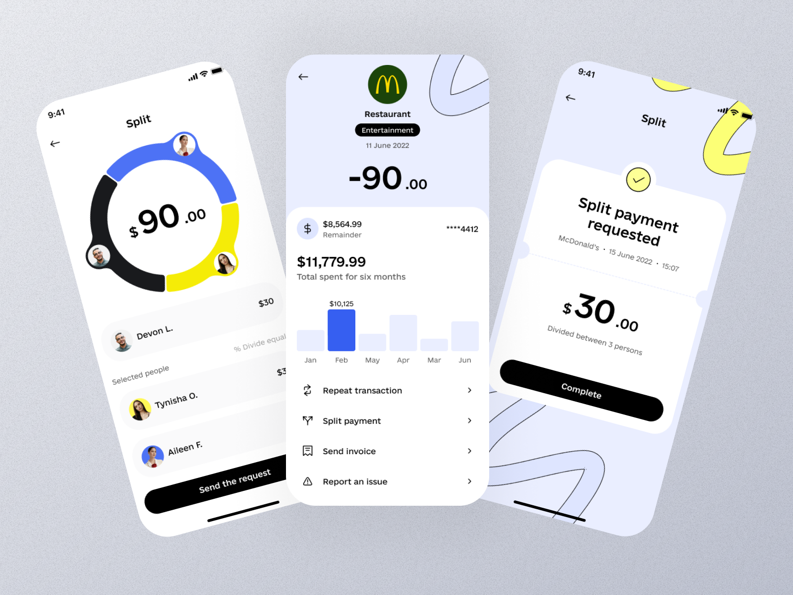 Payment Split by Milan Kodavala on Dribbble