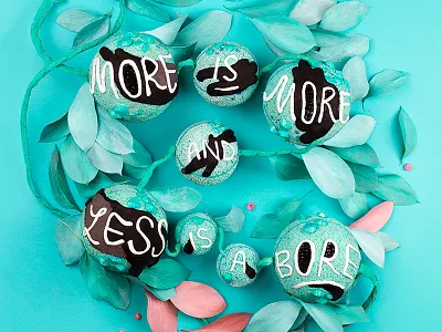 AIGA, Eye on Design, Day 5 aqua irisapfel leaves lettering necklace pink