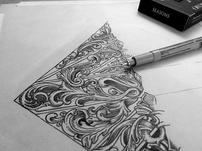 Magna Carta Ace of Diamonds ace ace of diamonds illustration ink magna carta magna carta deck pen seasons playing cards