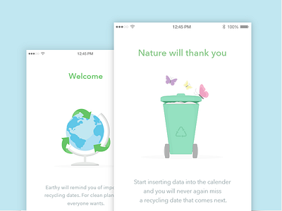 Earthy app illustration app illustration vector walkthrough