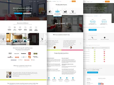 Decorilla design landing page responsive saas web