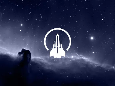 Victoire Logo Nebulae blue brand cms logo space spaceship starship victoire