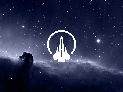 Victoire Logo Nebulae blue brand cms logo space spaceship starship victoire