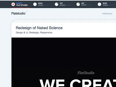 Flatstudio open Work adaptive comments design flat flatata flatstudio idea new notes portfolio ui ux