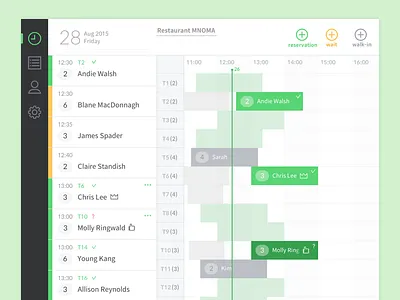 Seat - Hosting Management App management reservation reserve restaurant seat ui wait
