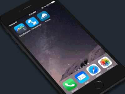 Easy Balance App animation app balance design gif interaction ios iphone money table ui ux