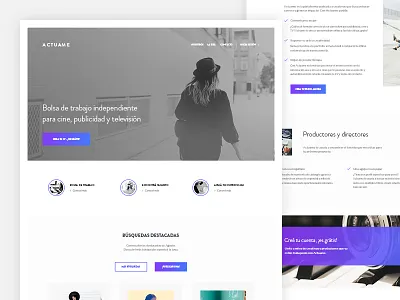 Actuame • Job board for creatives actuame gradients home landing landing page ui