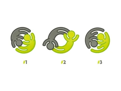 Therapy Logo Design body circle form help human journey therapy wip