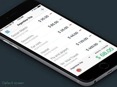 Easy Balance App Screens app balance easy finance flat ios iphone money table ui ux