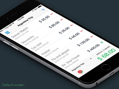 Easy Balance App Screens app balance easy finance flat ios iphone money table ui ux