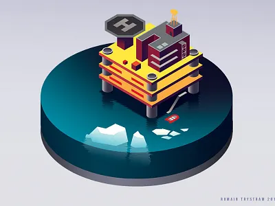 Pods_03 city eco grid industry iso isometric plate shema